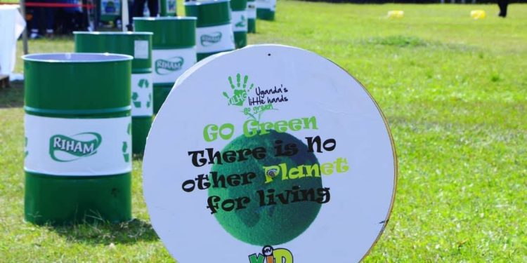 Riham announces litter bin recycling project in conjunction with Kampala capital city authority