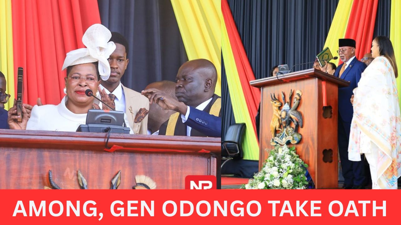 So Help Me God: Out-going Speaker Anita Among, VP Jessica Alupo, Gen Jeje Odongo Sworn in as 12th Parliament Takes Shape