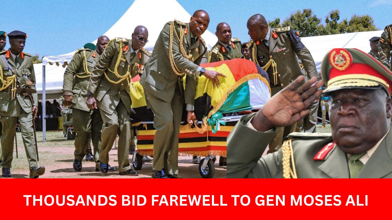 MOSES ALI GETS 21-GUN SALUTE, BURIED IN ADJUMANI: Vice President Alupo leads nation in final farewell to veteran statesman. Tayebwa recalls mentor’s enduring advice: “Be humble.”