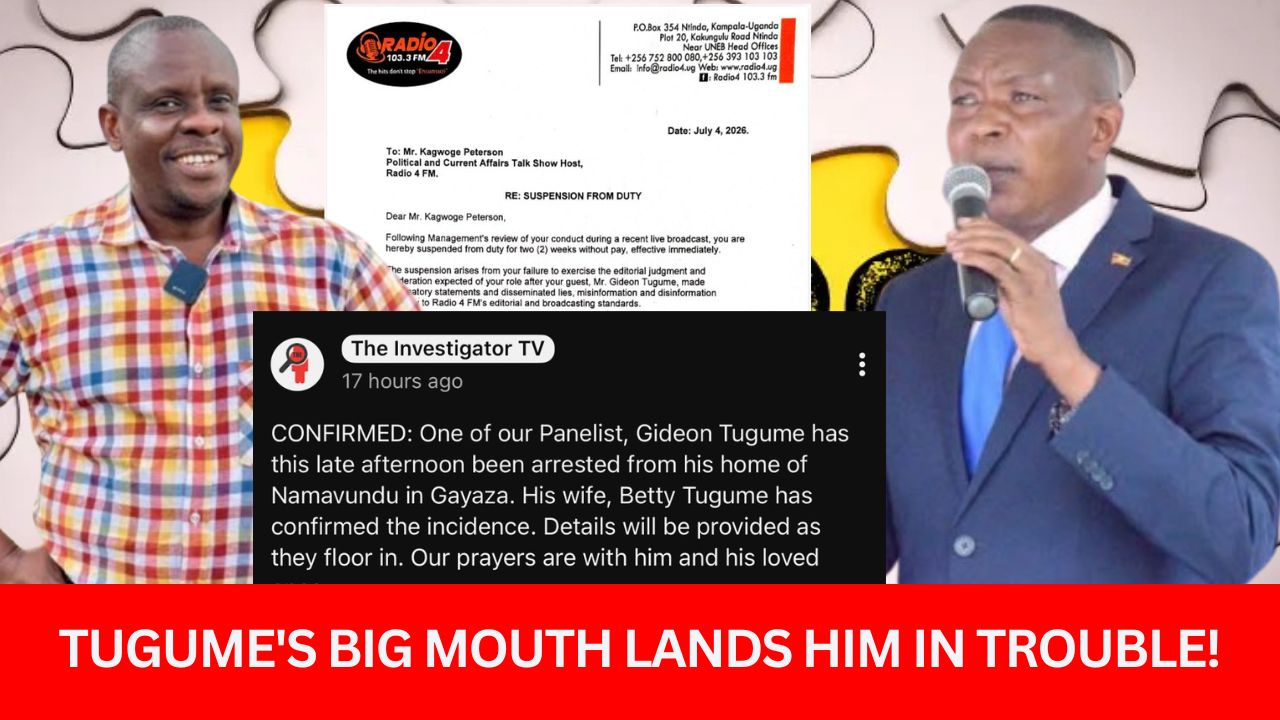DNA REMARKS LAND JOURNALIST IN CELLS! Security swoops on lawyer Gideon Tugume after explosive Radio 4 claims about Gen Muhoozi. Court showdown looms as family demands answers over mysterious detention.