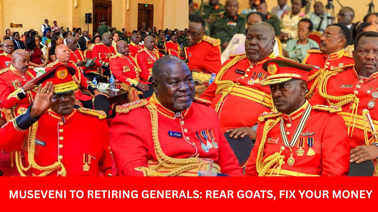 MUSEVENI’S PLAN FOR OUTGOING GENERALS: President Tells Retiring Officers to Protect their Savings, Earn Interest from Secure Investments and Venture into Simple Businesses such as Livestock Farming