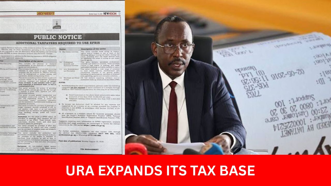 URA TIGHTENS ITS TAX NET: From construction and transport to real estate and professional services, businesses must embrace EFRIS or risk losing valuable income tax deductions.