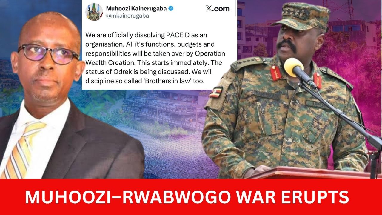 STATE HOUSE ON FIRE: Public Clash Exposes Deep Family Tensions As Gen Muhoozi Labels Odrek A Criminal And Vows Action, Triggering Calls For Dialogue And Concern Over Military Power