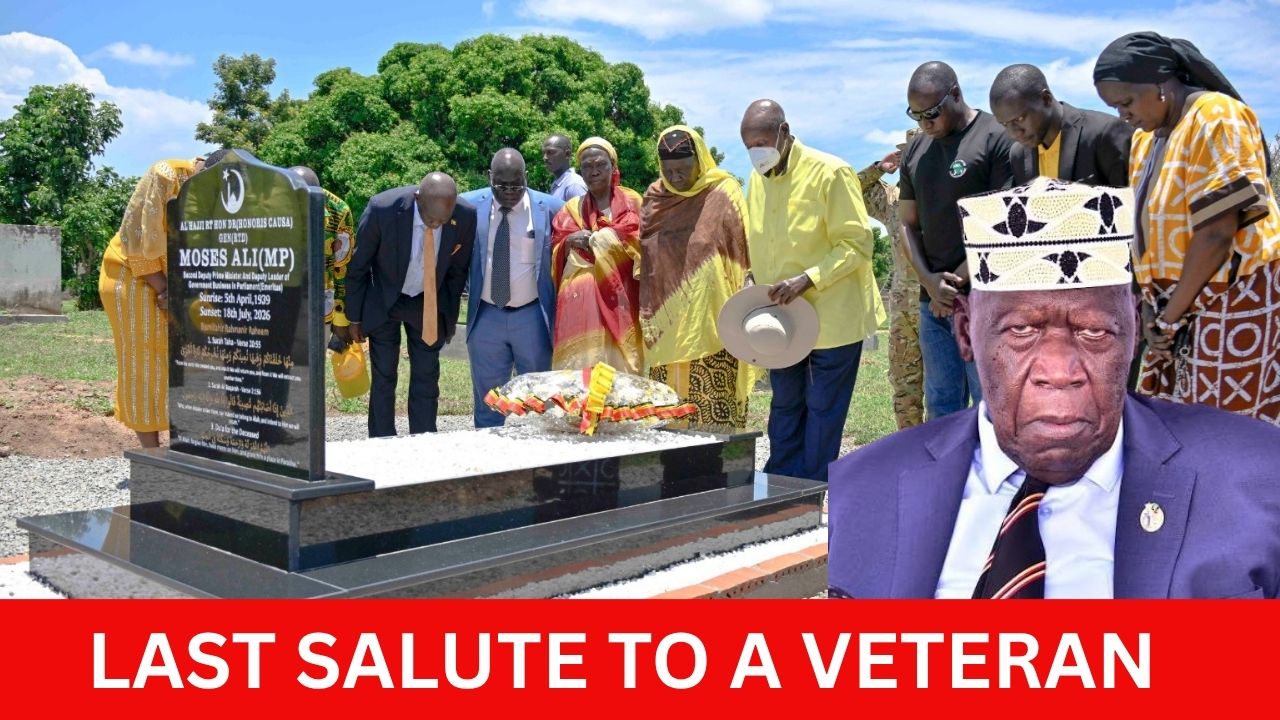 MUSEVENI SALUTES MOSES ALI: President Returns To Adjumani To Honour Fallen General, Lay Wreath And Remember Decades Of Service, Loyalty And Partnership