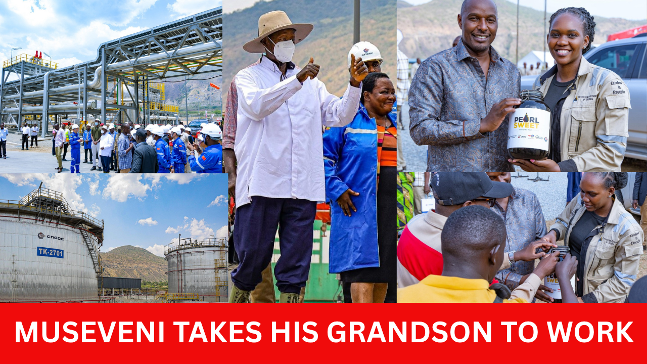 MUSEVENI TAKES GRANDSON TO OIL FIELDS: Oil, Power And Family As President Museveni Tours Kikuube Fields With Grandson And Names The Crude Oil – Pearl Sweet
