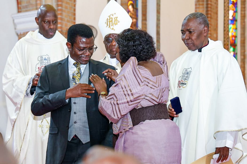KATIKKIRO HONOURED AS LUBAGA MARKS 60 YEARS: Buganda Premeir Charles Peter Mayiga is Recognised for His Service as Patron of Lweza Parish Men’s Guild as Archbishop Paul Ssemwogerere Calls for Unity