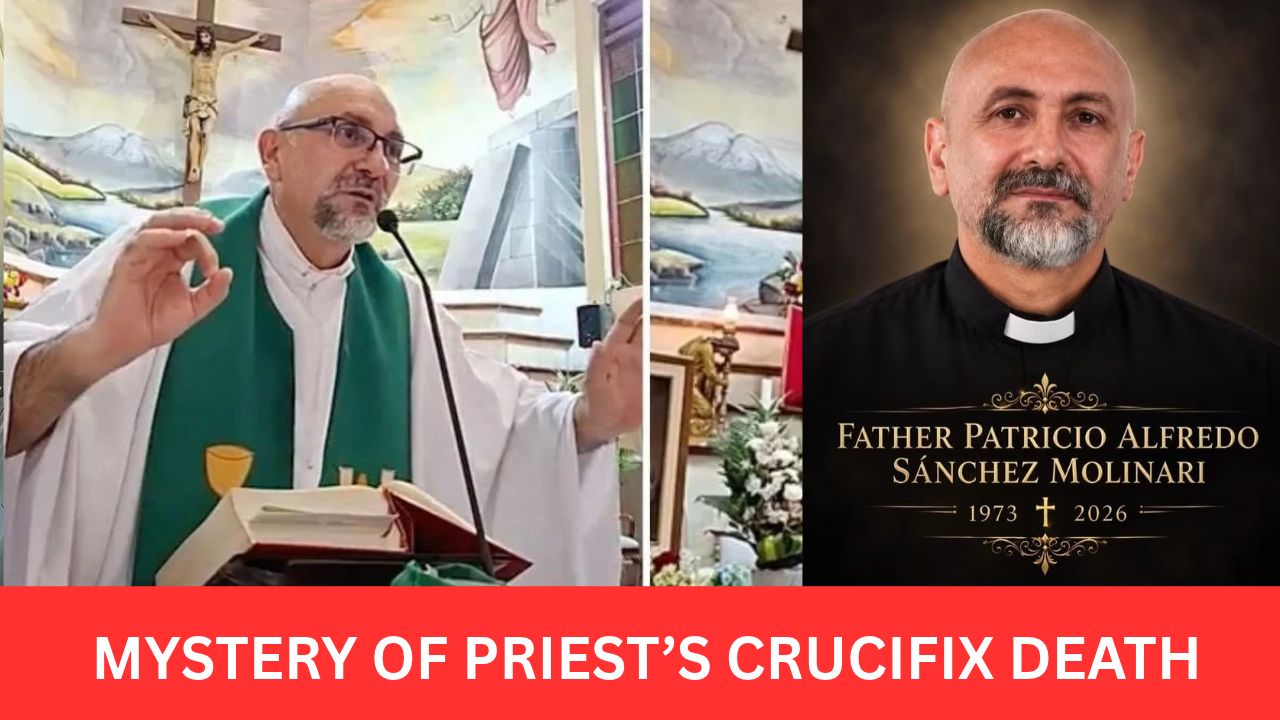 CRUCIFIX CRUSHES PRIEST TO DEATH: Father Patricio Alfredo Sánchez Molinari Dies After A Massive Wooden Cross Falls On His Head During A Livestreamed Mass In Ecuador