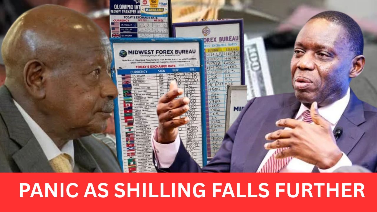 THE SHILLING ON FREE FALL: BoU Moves As Dollar Nears Shs4,500, President Museveni Has Publicly Opposed Using Reserves Simply To Make Imports Cheaper, Arguing That A Weaker Shilling Can Improve The Local-Currency Earnings Of Exporters