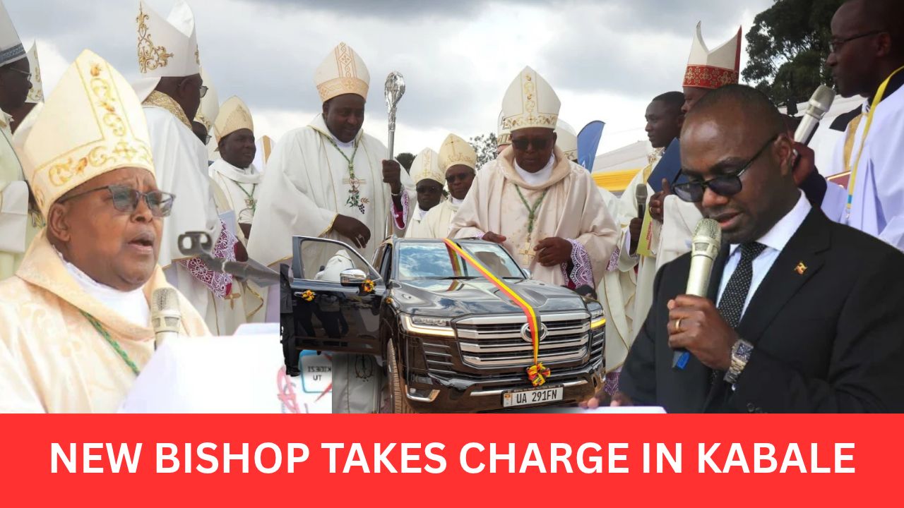 MUSEVENI GIFTS NEW KABALE BISHOP LAND CRUISER: Finance Minister Henry Musasizi, Representing President Museveni, Handed The New Bishop A Brand-New Land Cruiser And Praised Bishop Emeritus Callist Rubaramira For His Service